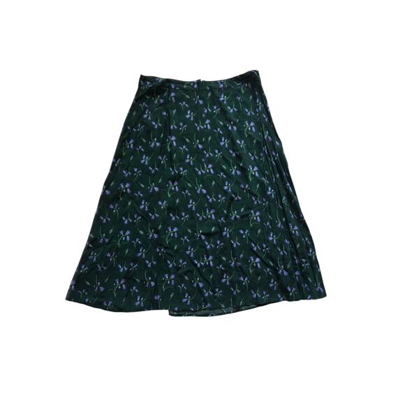 Modcloth X Collectif Blue Bell Julep Button Midi Skirt Size 12 - Picture 3 of 6